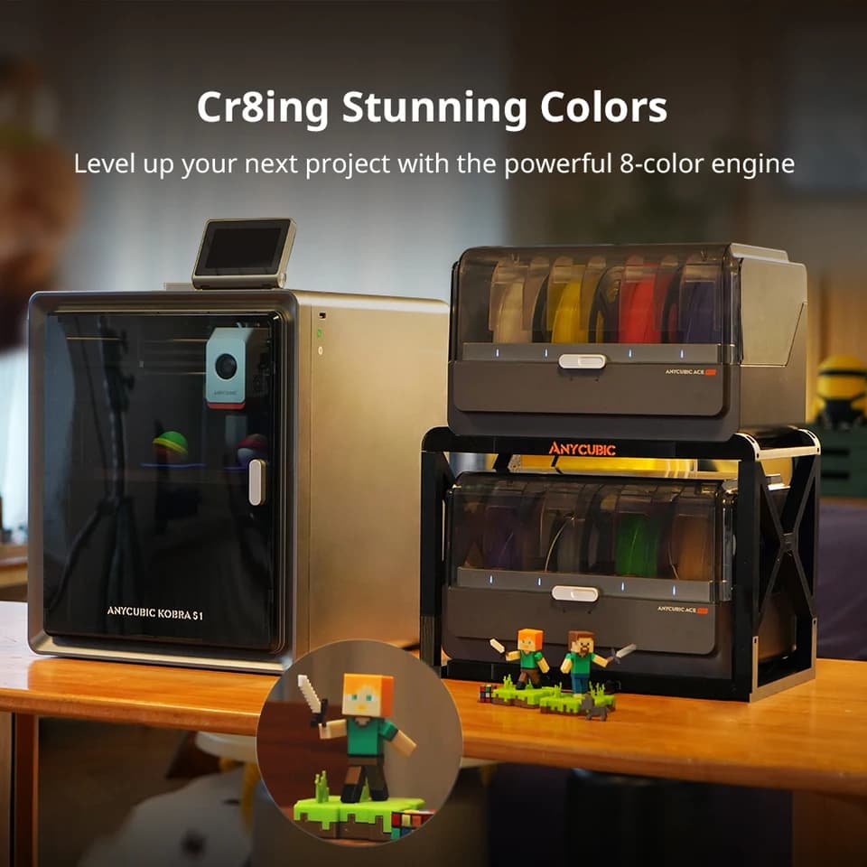 Kobra S1 3D Printer | 600mm/s Core XY | Multi-Colour Printing - Thumbnail 4
