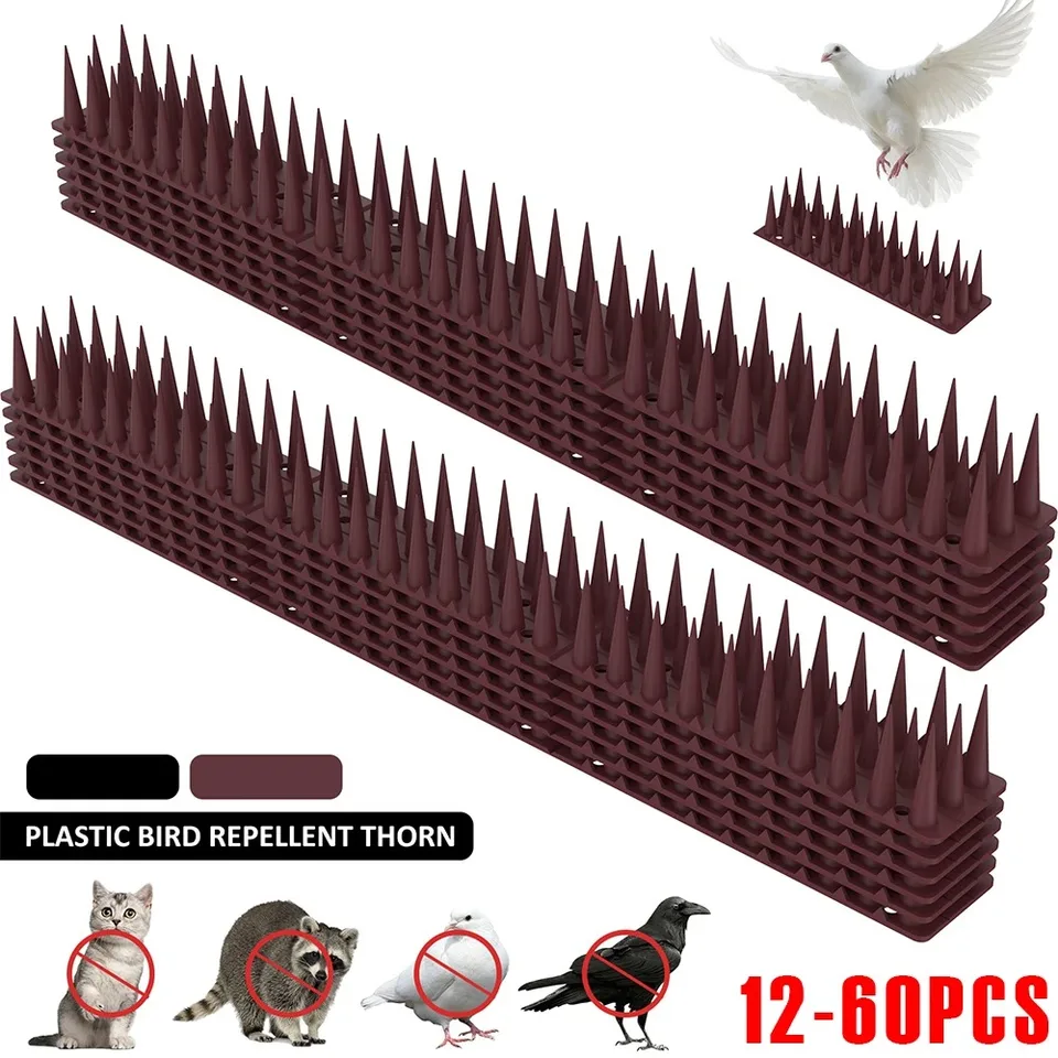 Anti-Climb Spike for Fence Post | 12-Pack Bird & Cat Deterrent | Wall Top - Thumbnail 3