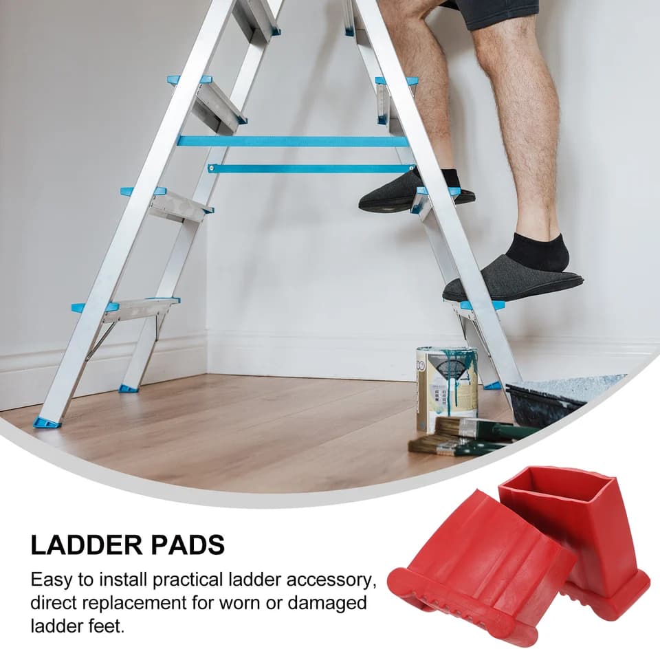 Ladder Standoff Feet | Non-Slip Rubber Pads | Stable Grip for Telescopic Ladders - Thumbnail 2
