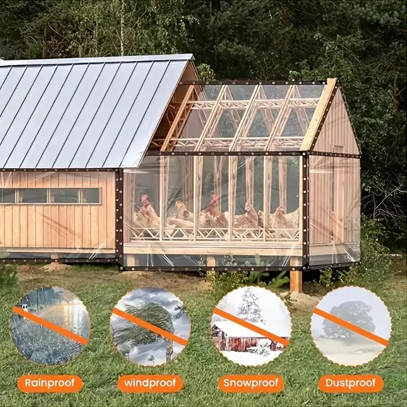 Clear Tarpaulin | Heavy Duty PE Film | Garden & Greenhouse Cover - Thumbnail 5