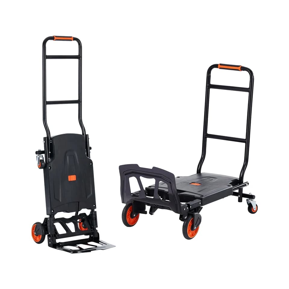 Folding Sack Truck in two configurations against a white background.
