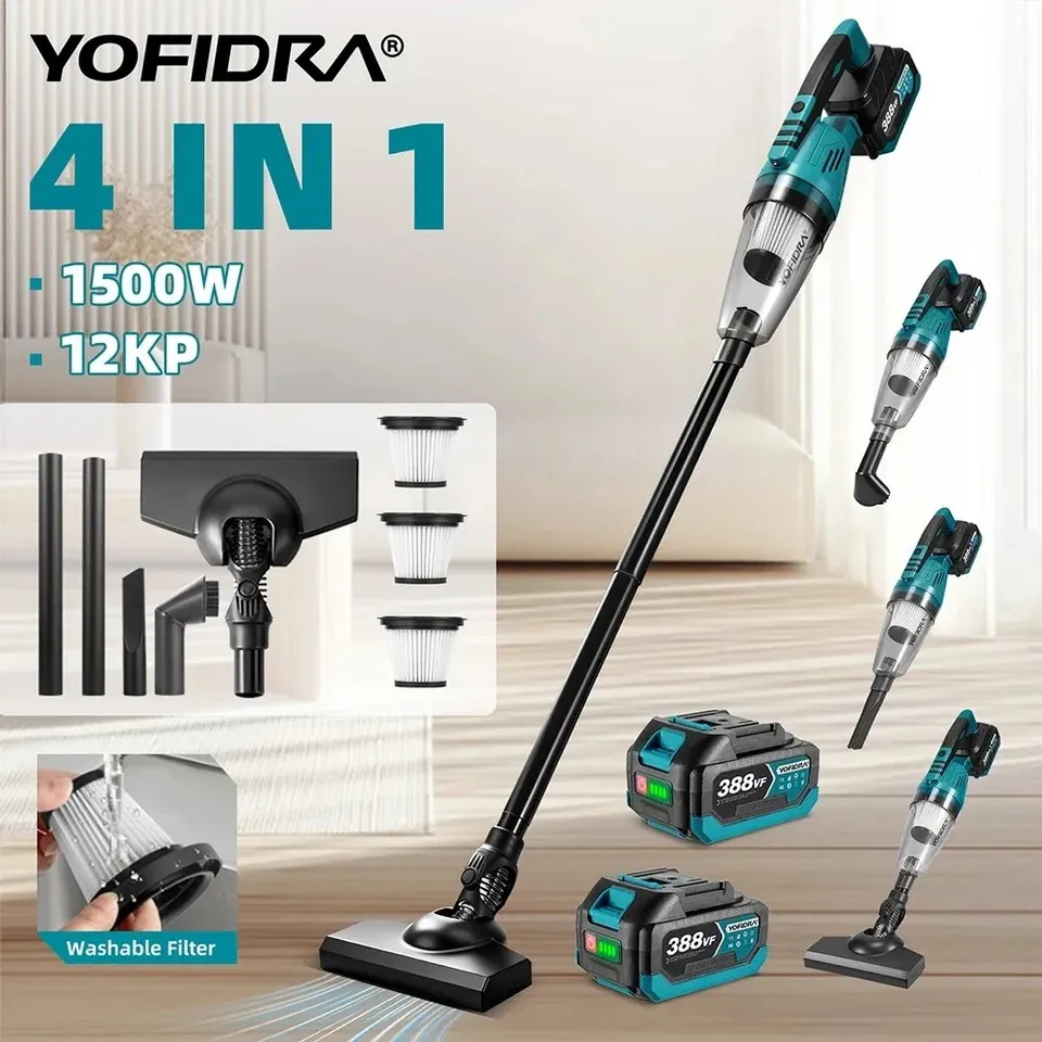 Cordless Carpet Spot Cleaner | 1500W 12KPA Suction | For Makita 18V Batteries - Thumbnail 3