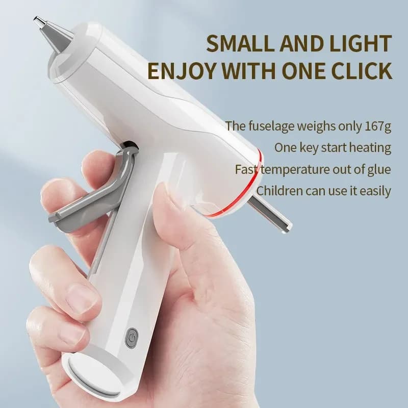 Cordless Hot Melt Glue Gun | 10W/80W 7mm/11mm | DIY & Repair Tool - Thumbnail 3