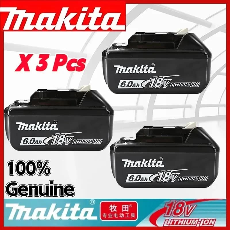 Makita 18V High-Capacity Replacement Battery | 5.0Ah, 6.0Ah, or 9.0Ah Li-Ion | Extended Runtime for Power Tools - Thumbnail 2