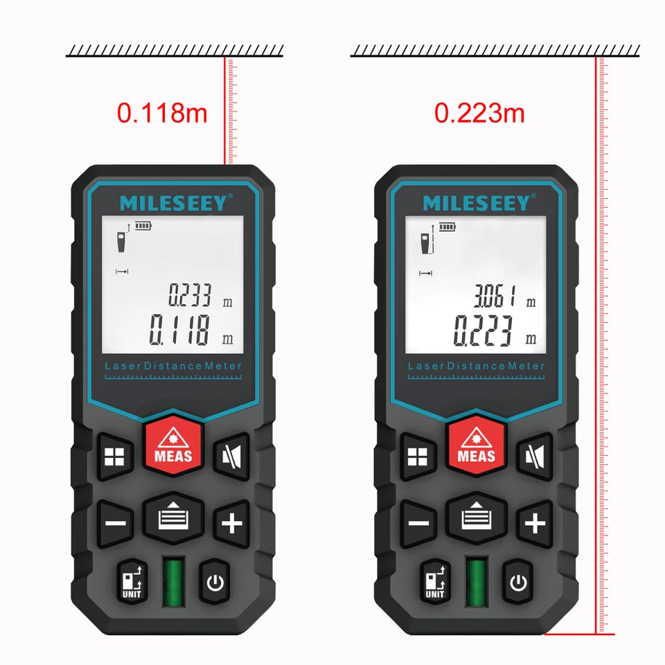 Mileseey X5 Laser Measure | 60m Digital Distance Meter | Industrial Grade - Thumbnail 2