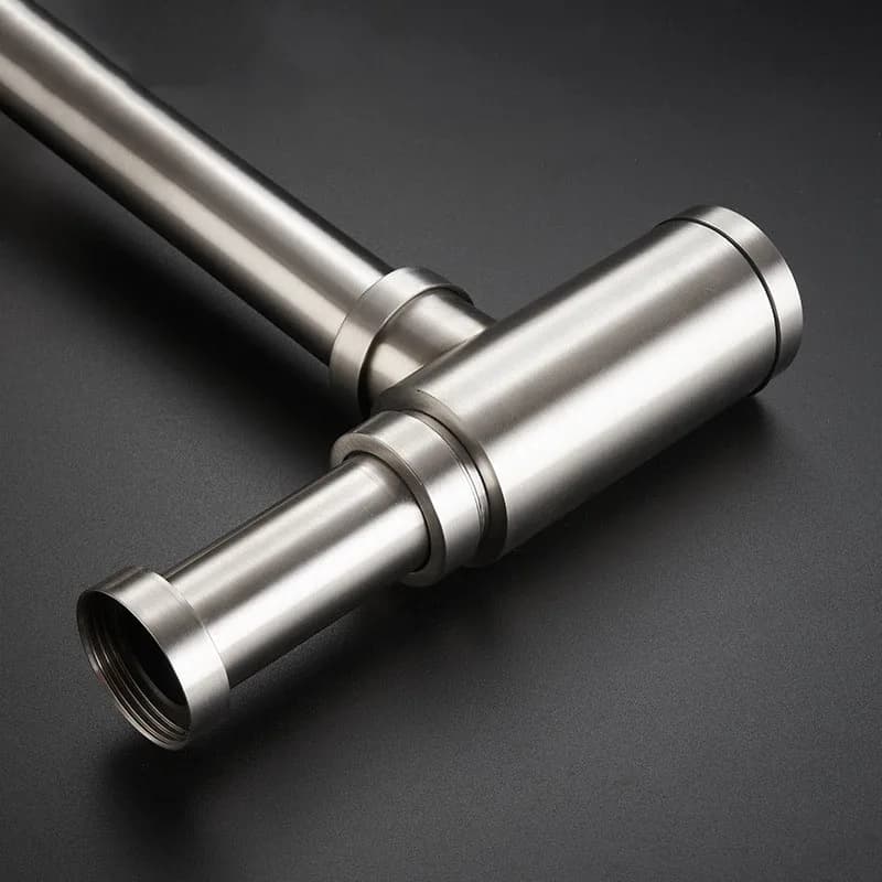 Stainless 304 Steel Basin Bottle Trap | Sink Drain Pipe | Nickel/Chrome Finish - Thumbnail 4