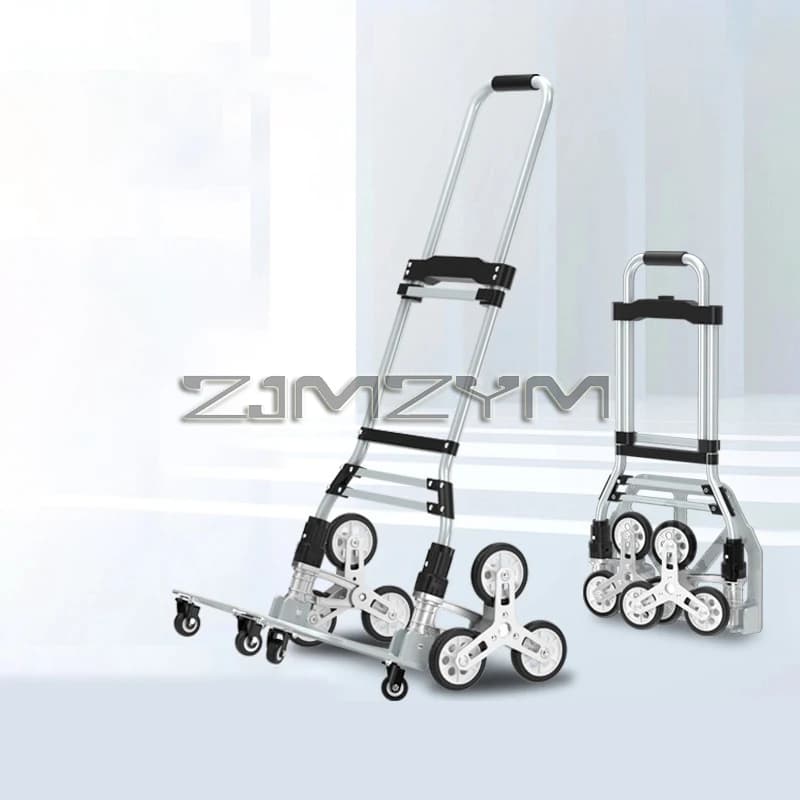Folding Hand Truck Trolley | Telescopic Stair Climber | Portable Luggage Cart - Thumbnail 3