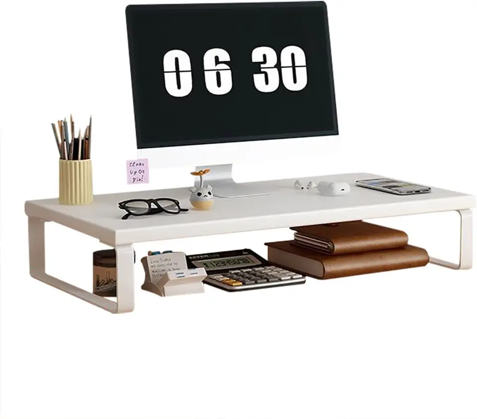 Monitor Stand | Ergonomic Desk Riser | Sturdy Desktop Organiser Shelf - Thumbnail 7