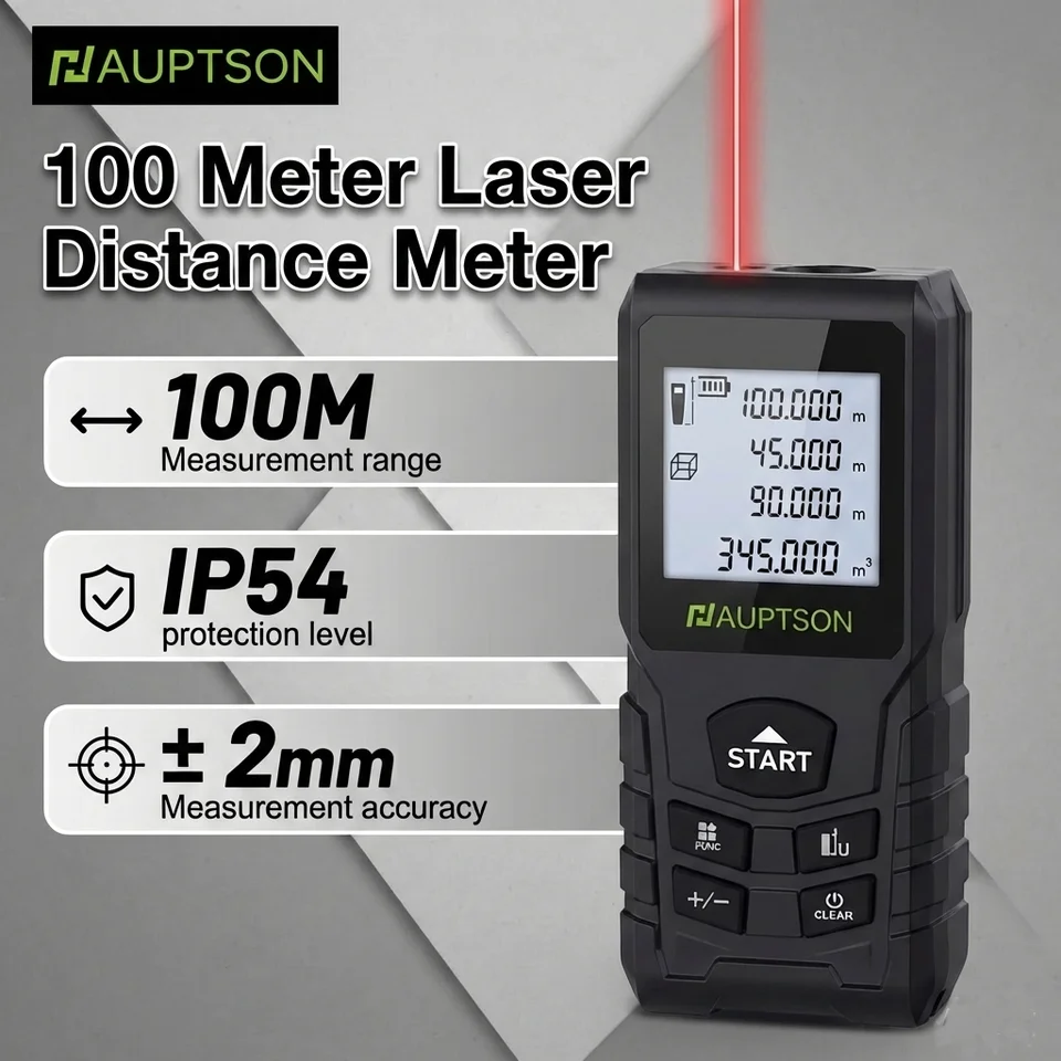 HAUPTSON Laser Measure 70/100M | Digital Distance Meter | Construction Tool - Thumbnail 3