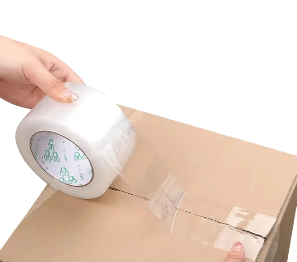 Clear Packing Tape | 45mm 55mm Width | Strong Adhesive Sealing - Thumbnail 4