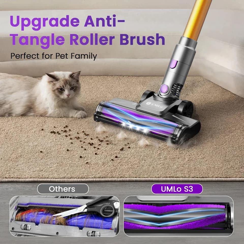 INSE S3P Carpet Spot Cleaner | 45Kpa Powerful Suction | 55-Min Run Time - Thumbnail 4