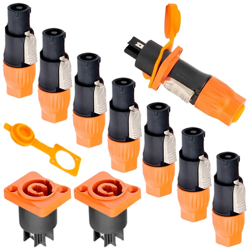 3-Pin XLR Power Connector | IP65 Waterproof | 20A Stage Lighting & LED Display Cable - Image 1