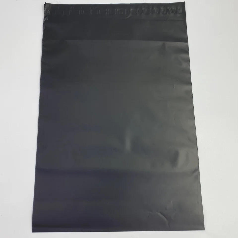 Mailing bags: A single black mailer bag on a plain white background.