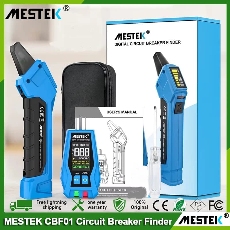 Circuit Breaker Finder | GFCI Outlet Tester | AC 120V Electrical Fault Detector - Thumbnail 2