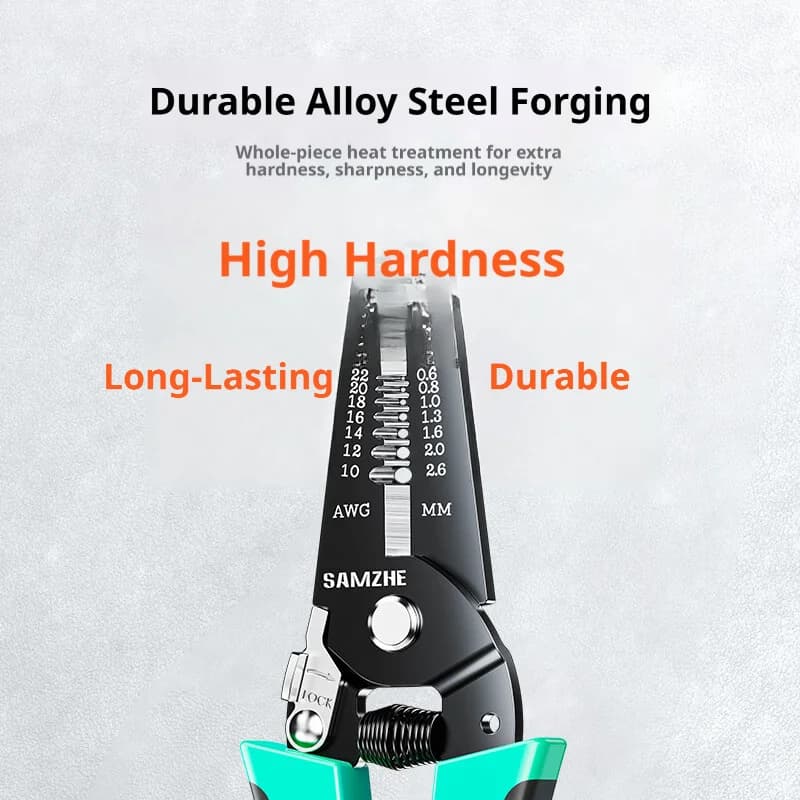 Multi-Function Wire Stripper | Cutter & Crimper | Electrician Pliers - Thumbnail 3