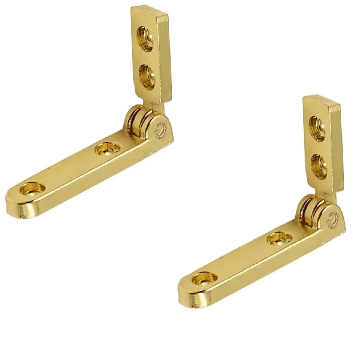 Zinc Alloy Mini Hinges | 2Pcs 30x20x6mm | Durable Hardware for Jewelry & Wooden Boxes - Image 1