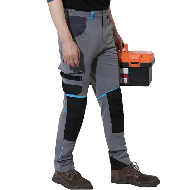 Work Trousers Stretch | Multi-Pocket & Wear-Resistant | Knee Pad Pockets - Thumbnail 4