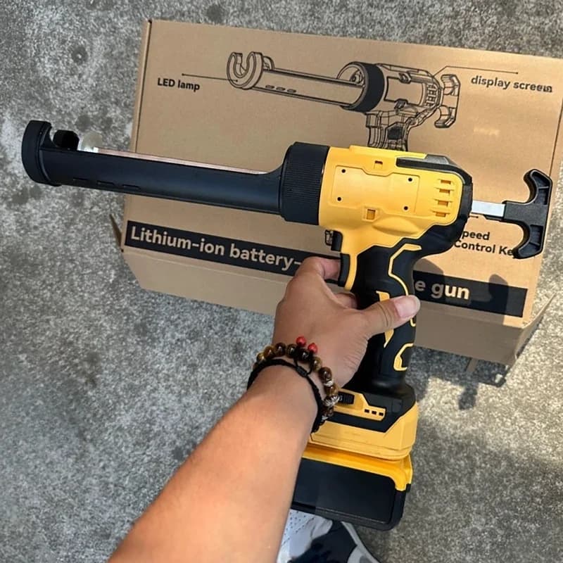 Electric Caulking Gun Dewalt | 6-Speed Adjustable | 18-21V Battery Sealant & Glue - Thumbnail 6