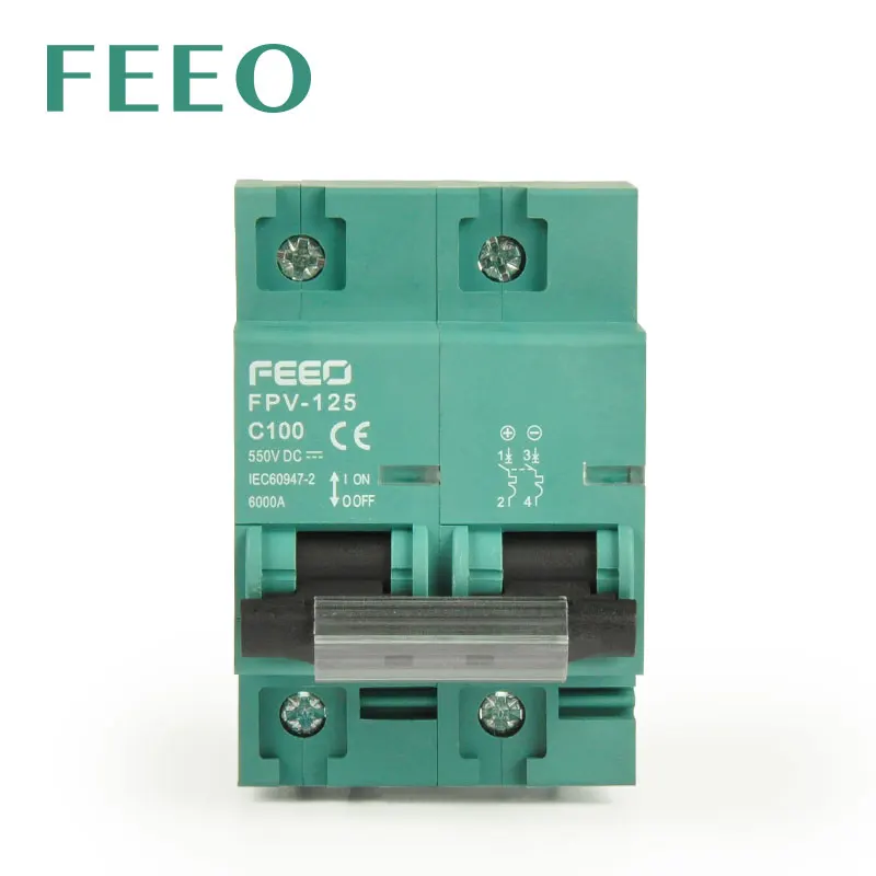 DC Miniature Circuit Breaker | 550V/800V Solar PV | 80A 100A 125A CE - Thumbnail 4