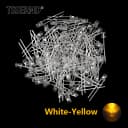 100pcs White-Yellow