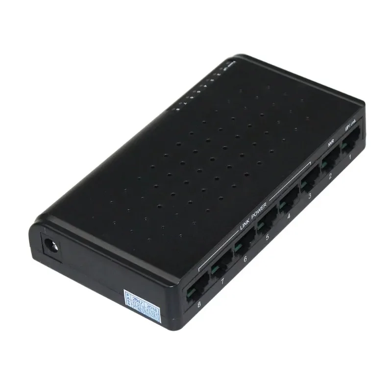 8-Port PoE Network Switch | 100Mbps Power Over Ethernet | For IP Cameras & VoIP - Thumbnail 4