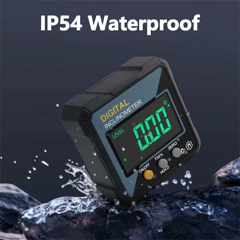 4-Sided Magnetic Digital Laser Level | Dual Laser Inclinometer | Angle Measuring Tool - Thumbnail 4