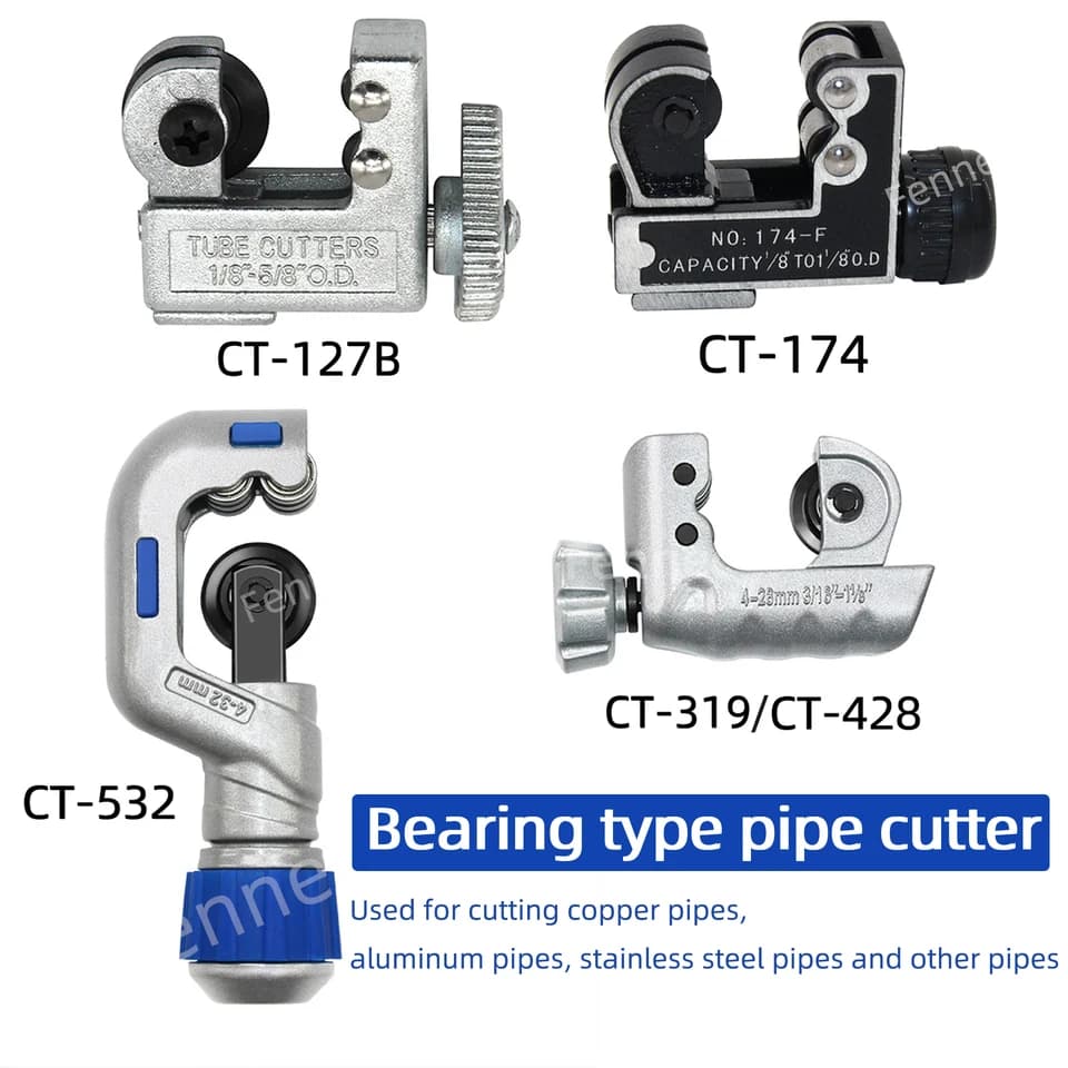 Bearing Pipe Cutter | Rotary Manual Device | PVC, Copper & Steel Pipe - Thumbnail 3