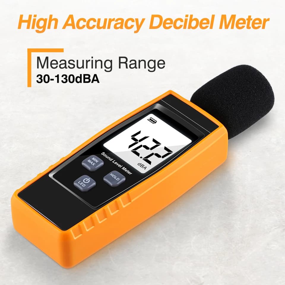 RZ Decibel Meter | 30-130dB Sound Level | Industrial Noise Measurement - Thumbnail 3