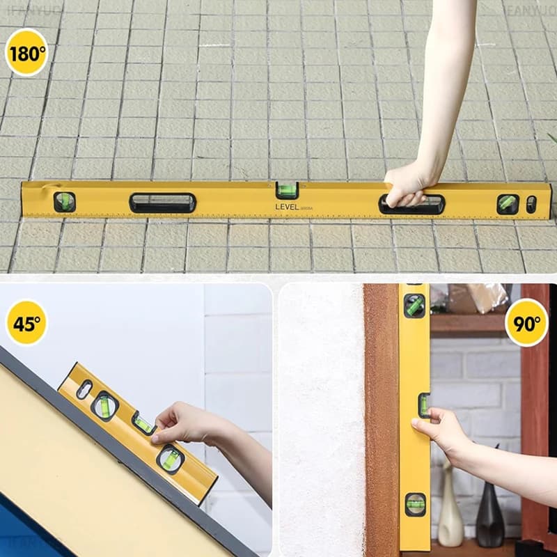 Solid Magnetic Spirit Level | Cast Aluminium | 300-600mm Multi-Size - Thumbnail 4