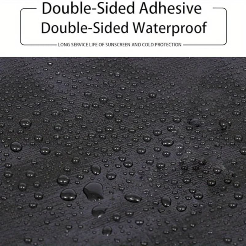 Heavy Duty Black Tarpaulin | Waterproof UV-Proof | Outdoor Protection Cover - Thumbnail 5