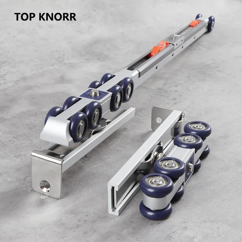 Garment Hanging Rail Buffer Pulley | Soft Close Sliding Door Kit | Wardrobe & Kitchen - Thumbnail 3