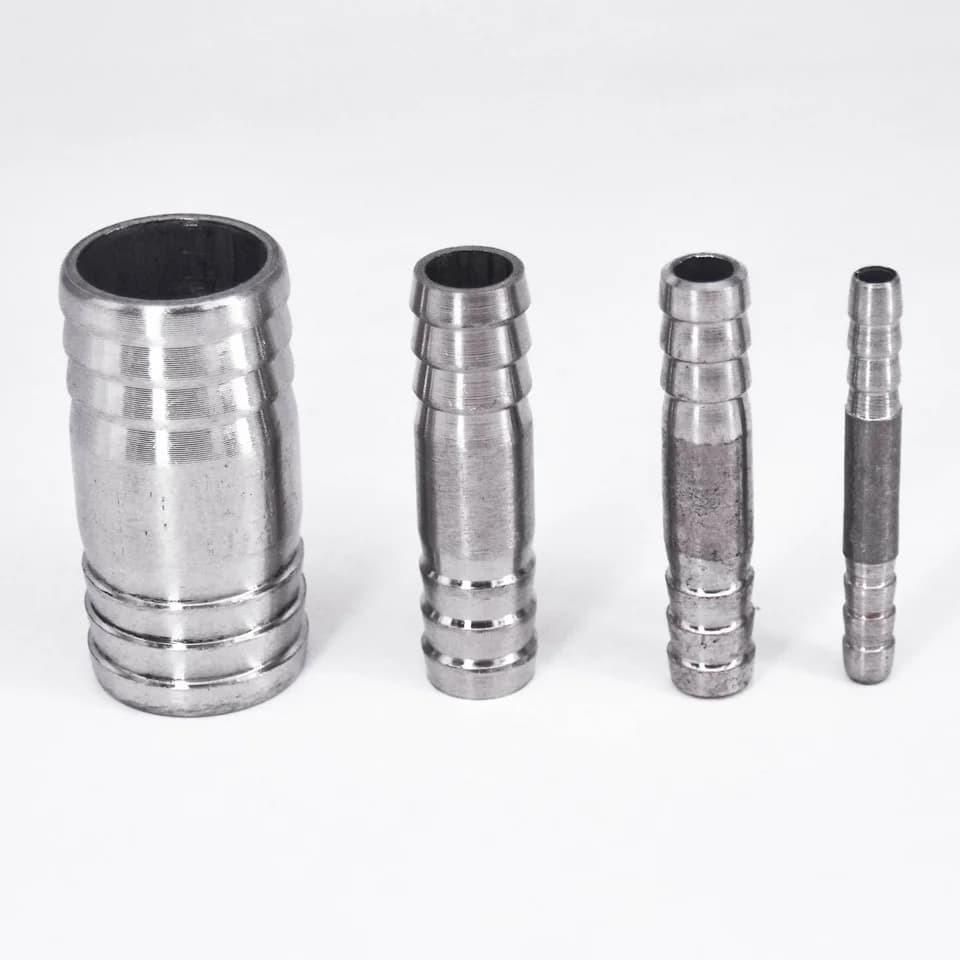 Stainless Steel Hose Barb Connector | 6-25mm for Washing Machine Drain Pipe | 304 Grade - Thumbnail 3