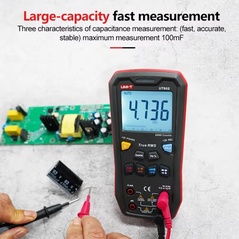 UNI-T UT60S UT60BT Smart Digital Multimeter | True RMS, Proving Unit | 1000V AC/DC Voltmeter - Thumbnail 3
