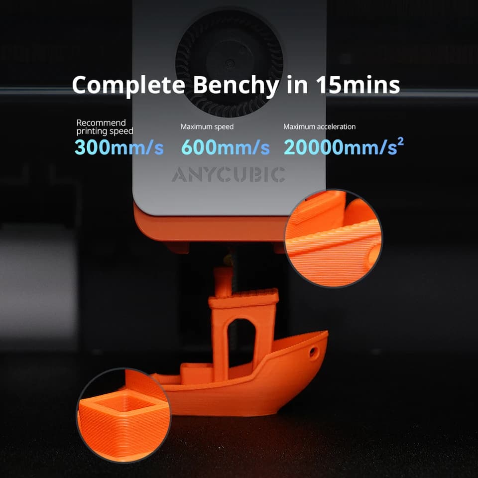 Kobra S1 3D Printer | 600mm/s Core XY | Multi-Colour Printing - Thumbnail 7