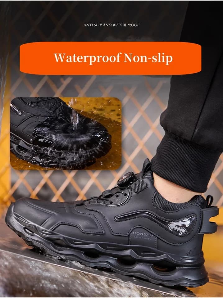Steel Toe Cap Boots | Waterproof Safety Footwear | Rotating Dial Fastening - Thumbnail 4