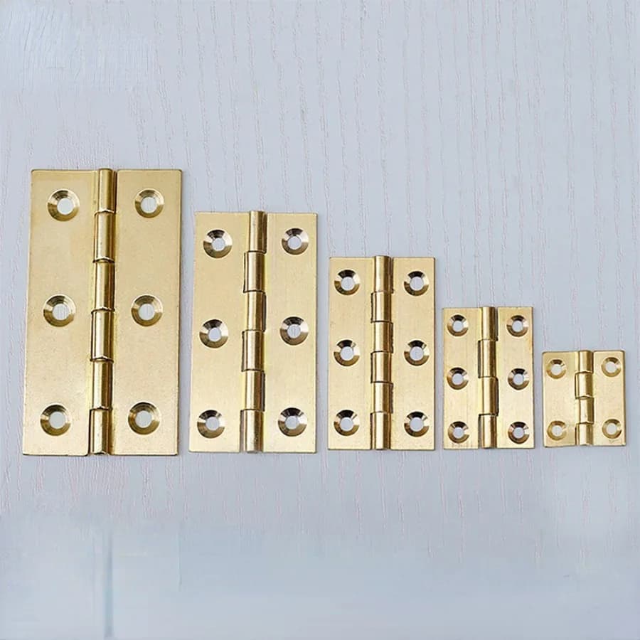 Solid Brass Hinges | 10-Piece Concealed Hardware Set | Door & Cabinet Box Upgrade