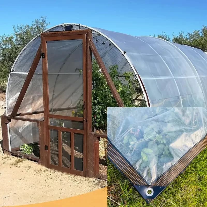 Heavy Duty Clear Tarpaulin | Waterproof & Cold-Proof | Garden & Industrial Use - Thumbnail 4