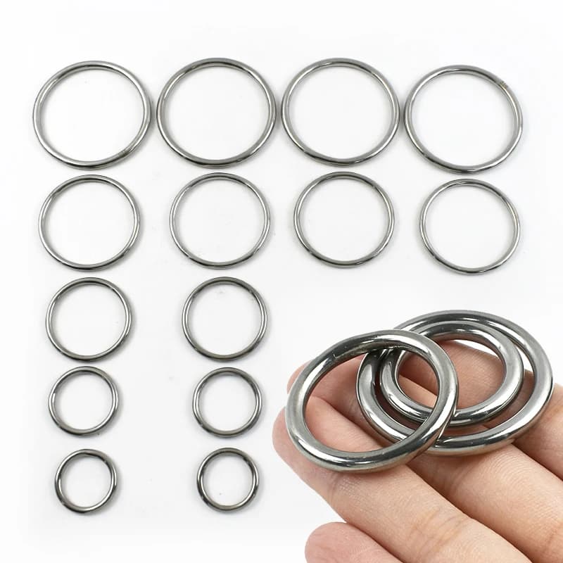 D Rings | Stainless Steel O-Ring Carabiner | 15-100mm Backpack Hook - Thumbnail 4