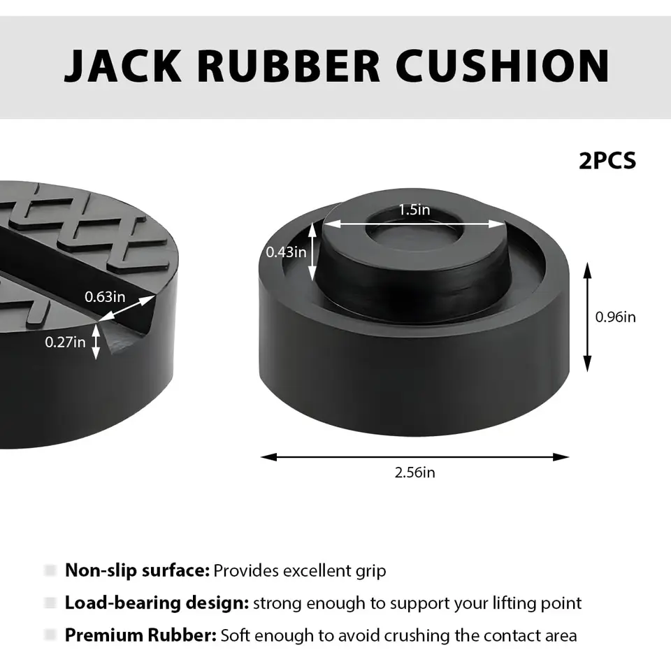 Automatic Scissor Jack Pad | Universal Pinch Weld Protector | Floor Jack Disk - Thumbnail 2