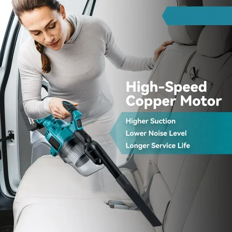 Makita 18V Carpet Spot Cleaner | Cordless Handheld Vacuum | Pet Hair & Floor Dust - Thumbnail 3