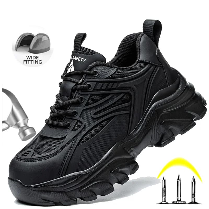 Safety Shoes Women | Steel Toe & Puncture-Proof | Lightweight Work Trainers - Thumbnail 2