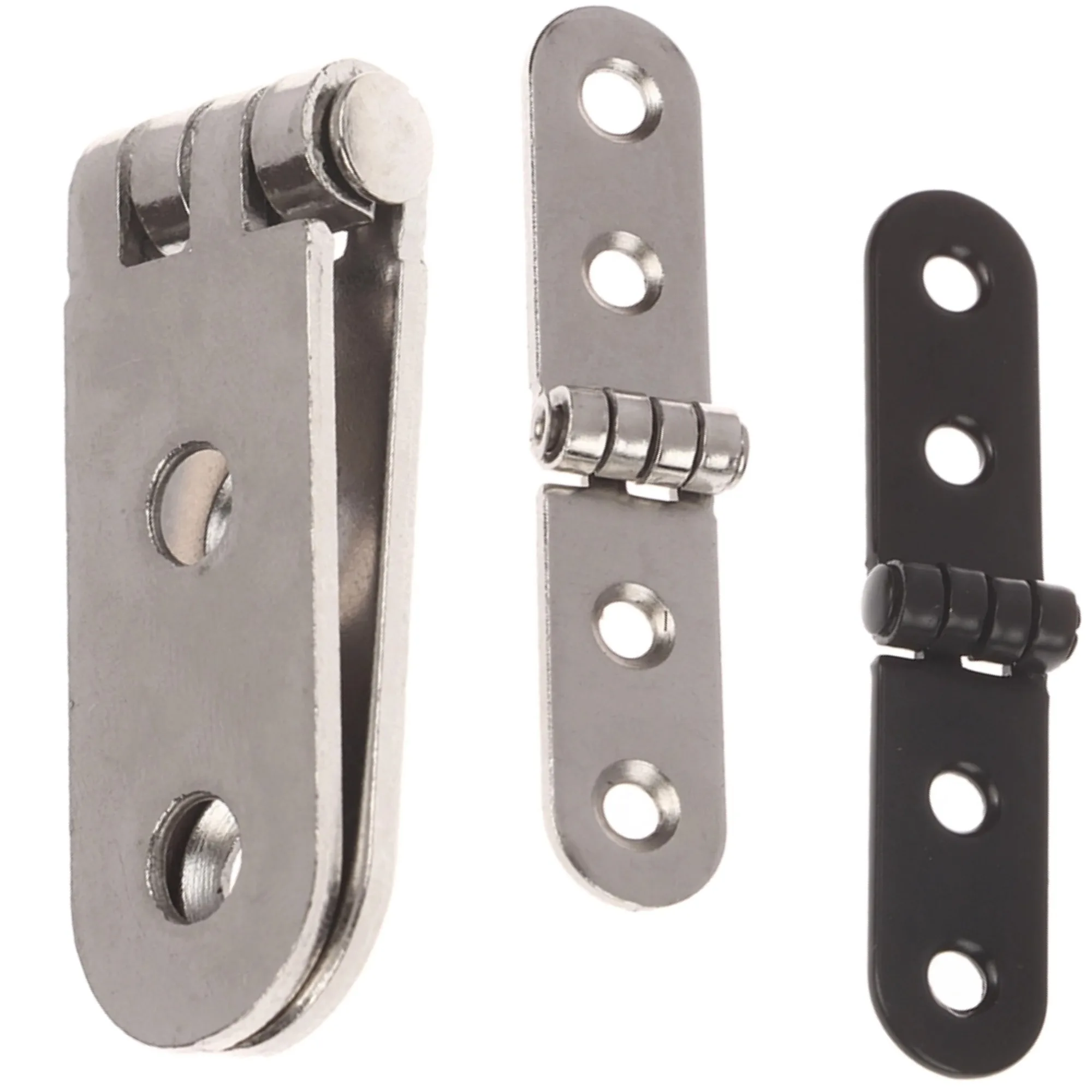 180 Degree Foldable Hinge 2Pcs | 76x15mm Screw-On Flap | For Sewing Machine Cabinet - Image 1