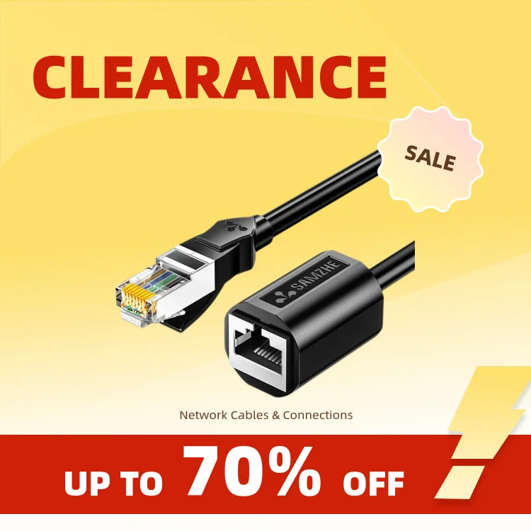 Cat6 Ethernet Cable Extender | RJ45 Male to Female | PC & Laptop - Thumbnail 3