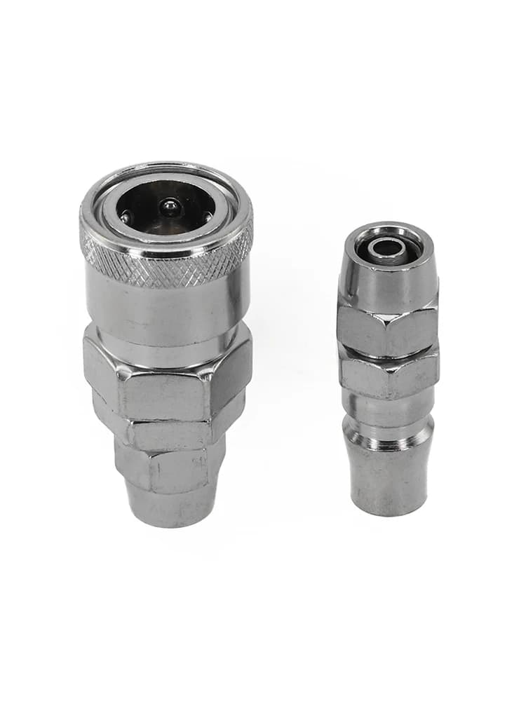 Spring-Loaded Air Hose Fittings | SM20 Series | Zinc-Plated Durability - Thumbnail 2
