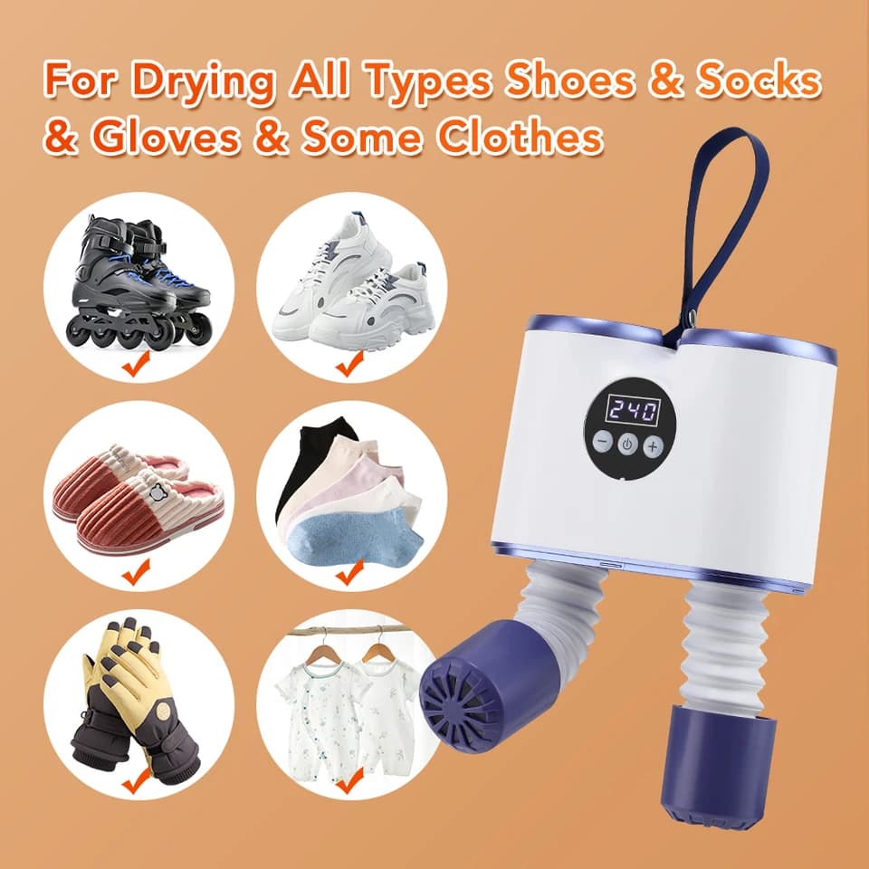 Intelligent Boot Dryer Warmer | Fast Dry 360° Airflow | Timer for Boots & Trainers - Thumbnail 6