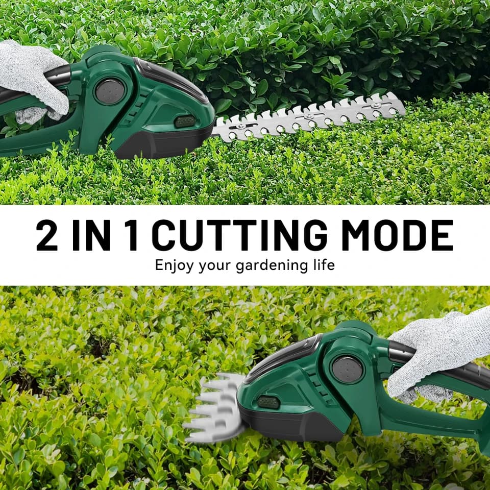 Cordless Hedge Trimmer | 2-in-1 Electric Power Tool | For Makita Battery - Thumbnail 4