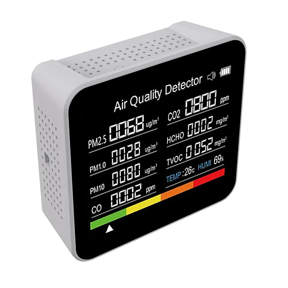 Tuya WIFI Carbon Monoxide Detector | 9-in-1 Air Quality Monitor | Real-time CO2 Meter - Thumbnail 6