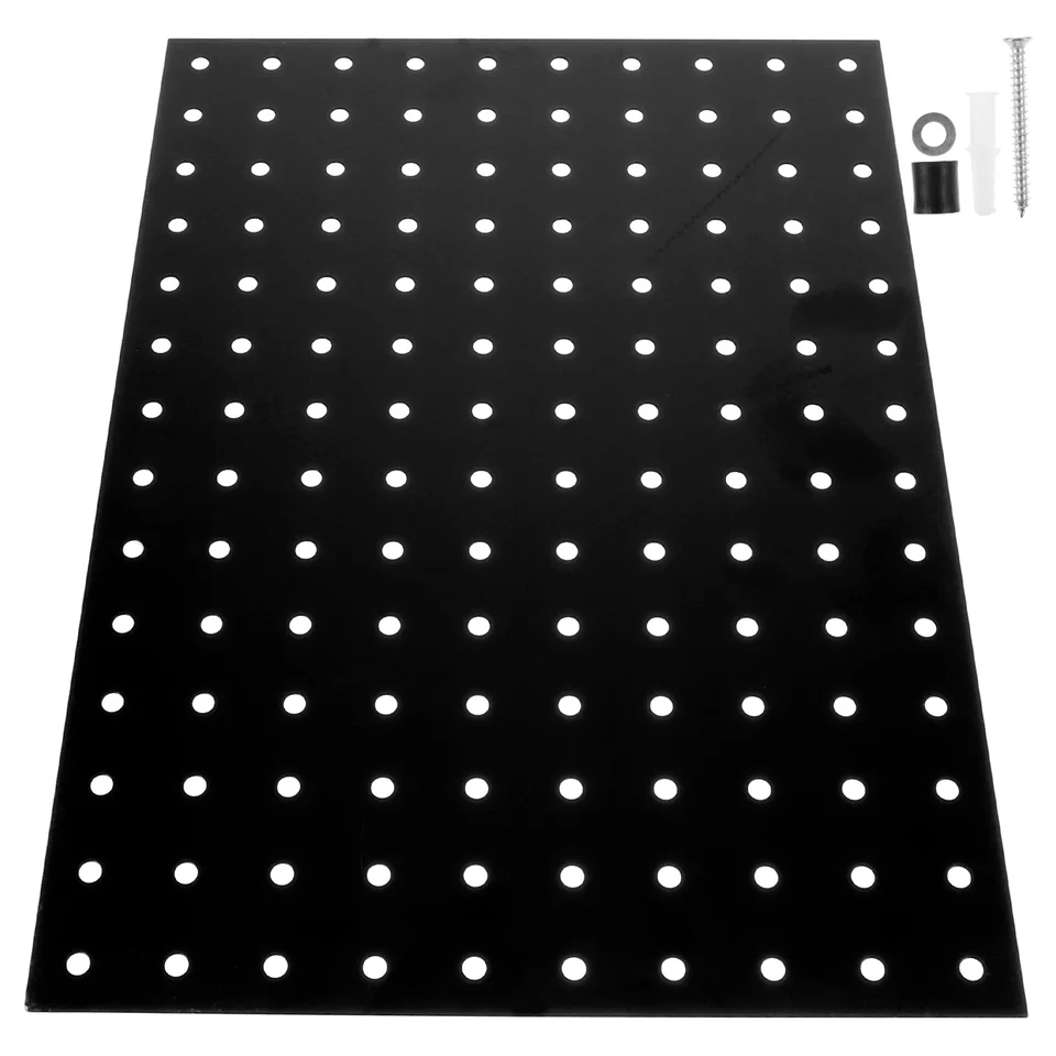 Metal Pegboard Panel | 35.6x25cm Wall Mount Tool Organiser | Garage Storage - Thumbnail 4