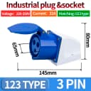 32A 3Pin 123Type