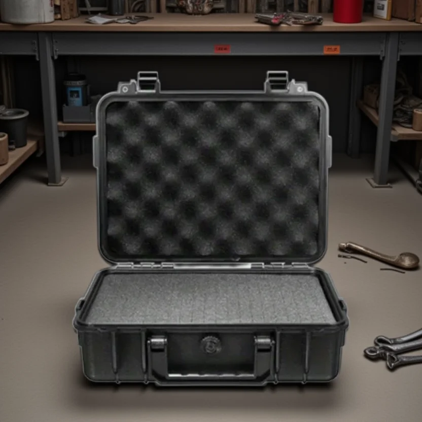 Resistant Tool Box | Waterproof Hard Case with Pre-cut Sponge | Professional Tool Protector - Thumbnail 7